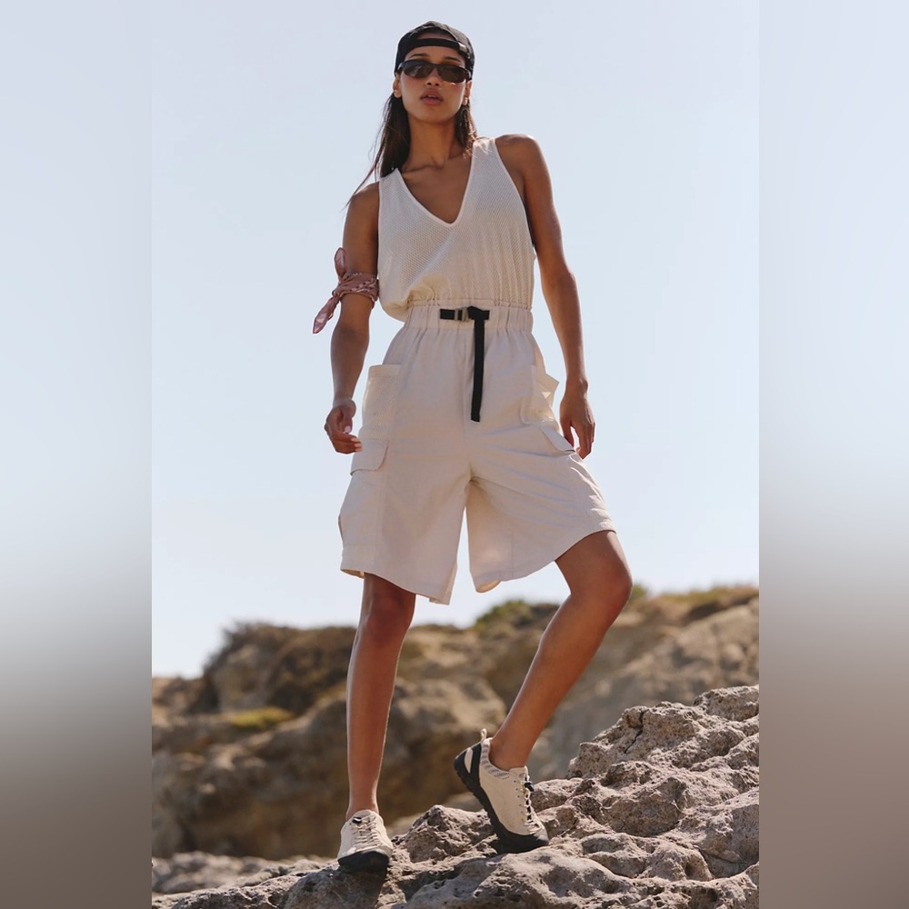 NWT Free People Movement Hiking Scout Shortie Romper Size Small